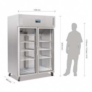 Vetrina refrigerata positiva GN 2/1 serie G 600 L - Polar - Fourniresto