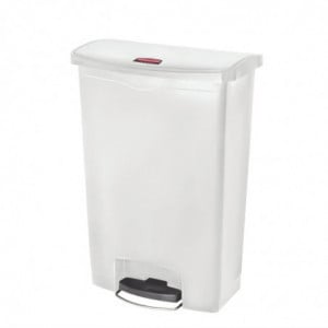 Cestino a pedale frontale Slim Jim StepOn bianco 90L - Rubbermaid - Fourniresto