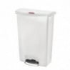 Cestino a pedale frontale Slim Jim StepOn bianco 90L - Rubbermaid - Fourniresto