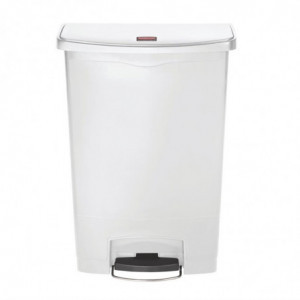 Cestino a pedale frontale Slim Jim StepOn bianco 90L - Rubbermaid - Fourniresto