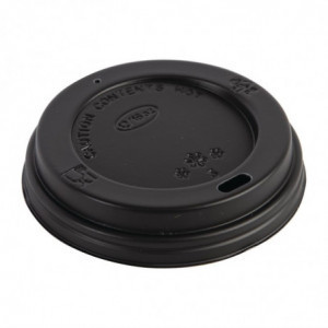 Coperchi neri per bicchieri da 340 ml e 455 ml - Lotto da 1000 - Fiesta - Fourniresto