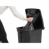 Black 45L Pedal Kitchen Bin - Jantex - Fourniresto