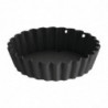 Non-stick Fluted Tartlet Mould with Removable Bottom 10 cm - Set of 3 - Vogue - Fourniresto