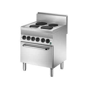 Forno a 4 fuochi con forno elettrico GN1/1 Serie 650