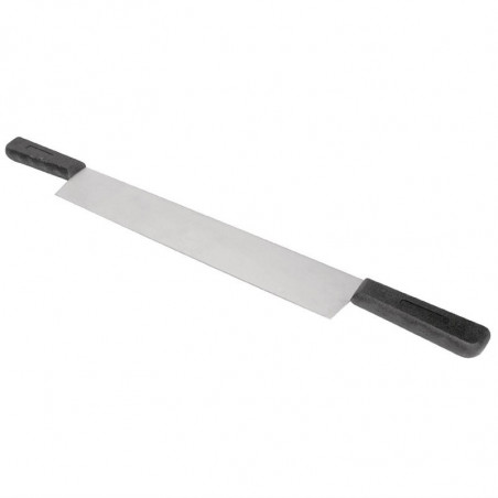 Coltello per formaggio in acciaio inox a 2 mani 380 mm - Vogue - Fourniresto