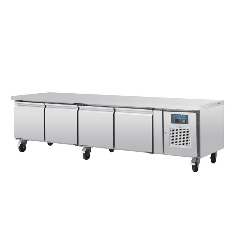 Sottobase Refrigerato Positivo GN 1/1 Serie U 4 porte 420L - Polar - Fourniresto