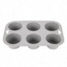 Piastra flessibile in silicone 6 muffin - Vogue - Fourniresto