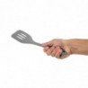 Perforated Grey Heat-Resistant Silicone Spatula 295mm - Vogue - Fourniresto