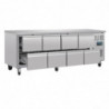 Tavolo Refrigerato Gn 1/1 Ventilato 8 Cassetti Serie U - 616 L - Polar