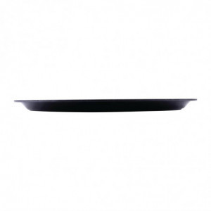 Non-slip Black Round Tray Ø 310mm - Roltex - Fourniresto