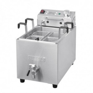 Pasta cooker with tap and timer 8L - Buffalo - Fourniresto