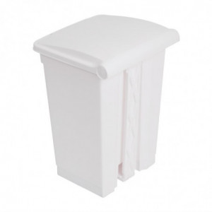 Cestino per la cucina con pedale bianco 45L - Jantex - Fourniresto