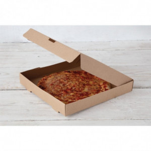 Scatole per pizza Kraft da 30 cm - Pacco da 100 - Fiesta Green - Fourniresto