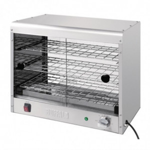 Economical 30-Pie Capacity Heated Display Case - Buffalo - Fourniresto