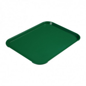 Vassoio rettangolare verde in polipropilene Fast Food 410mm - Cambro - Fourniresto