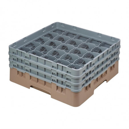 Scaffale per bicchieri 25 scomparti Camrack beige Altezza massima 215mm - Cambro - Fourniresto