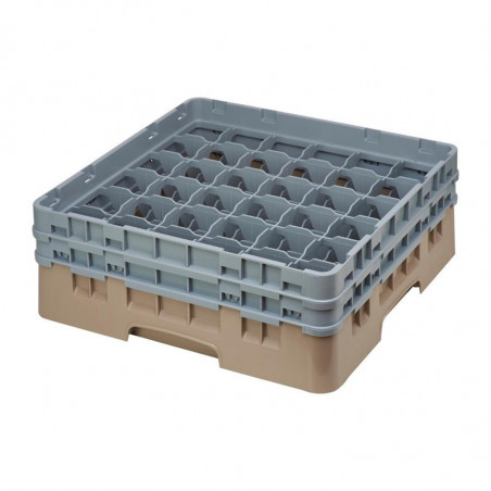 Scaffale per bicchieri 36 scomparti Camrack beige altezza massima 215mm - Cambro - Fourniresto