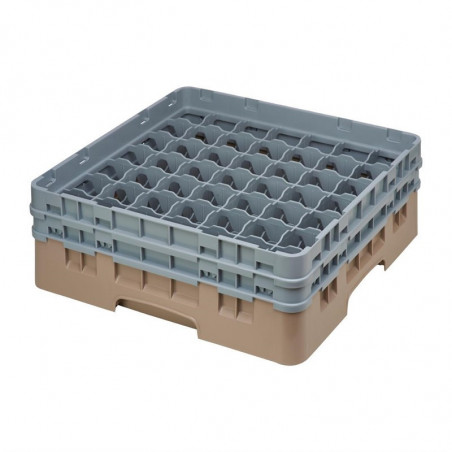 Casier à Verres 49 Compartiments Camrack Beige Hauteur Max 215mm - Cambro - Fourniresto