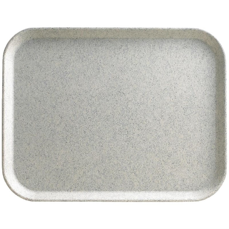 Piatto in poliestere Versalite grigio marmorizzato 457 mm - Cambro - Fourniresto