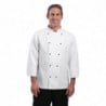 Unisex Chicago Long Sleeve White Chef Jacket Size XL - Whites Chefs Clothing - Fourniresto