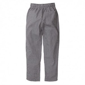 Pantaloni da cucina unisex Vegas a quadretti neri e bianchi taglia Xs - Abbigliamento per chef Whites - Fourniresto