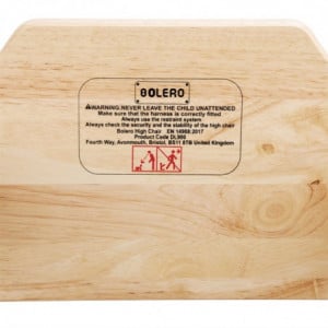 Sedia Alta In Legno Finitura Naturale - Bolero - Fourniresto