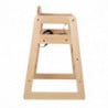Sedia Alta In Legno Finitura Naturale - Bolero - Fourniresto