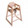 Sedia Alta In Legno Finitura Naturale - Bolero - Fourniresto