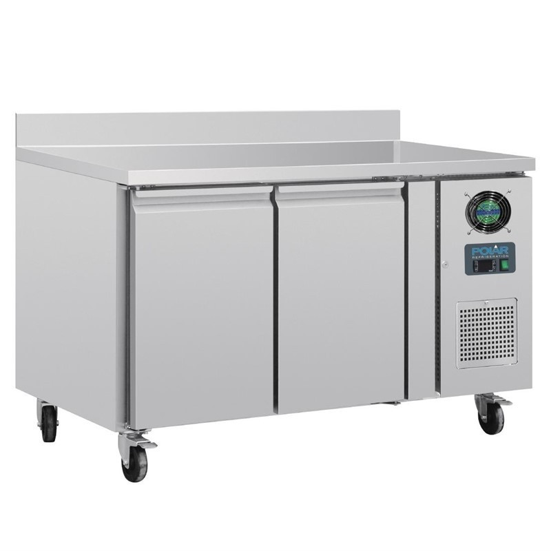 Refrigerated Negative 2-Door Table with Backsplash Series U - 282L - Polar