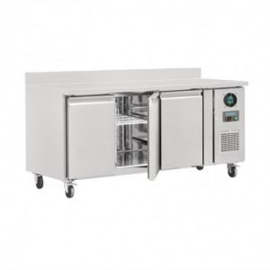 Tavolo Frigorifero Negativo 3 Porte Con Schienale Serie U - 417L - Polar -