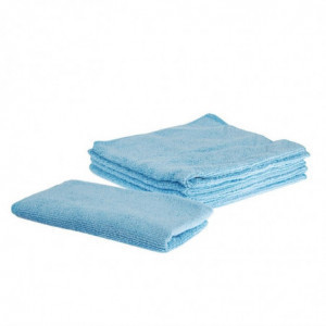 Blue Microfiber Cloths - Pack of 5 - Jantex