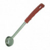 Mestolo Pieno in Acciaio Inox - Rosso - 60ml - FourniResto