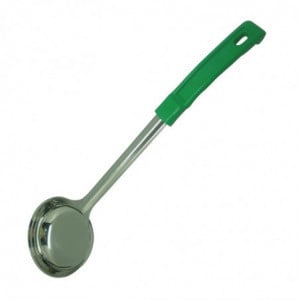 Mestolo Pieno in Acciaio Inox Verde -120ml - FourniResto