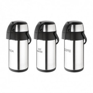 Pichet À Pompe Pour Café en Inox-3L - Olympia