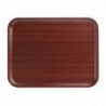 Smooth Laminate Capri Mahogany Tray 430mm - Cambro - Fourniresto