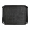 Black Plastic Fast Food Tray - Olympia KRISTALLON - Fourniresto