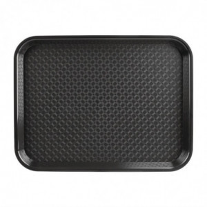 Black Plastic Fast Food Tray - Olympia KRISTALLON - Fourniresto