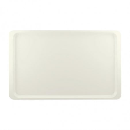 Plateau de service en polyester GN1/1 530x325mm Blanc perle - Roltex - Fourniresto