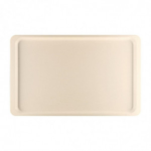 Vassoio da servizio in poliestere GN1/2 325x265mm beige - Roltex - Fourniresto