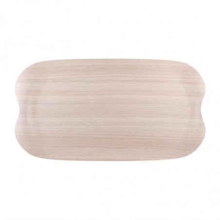 Plateau de Service Wave 43x23cm Bois Clair Veiné - Roltex - Fourniresto