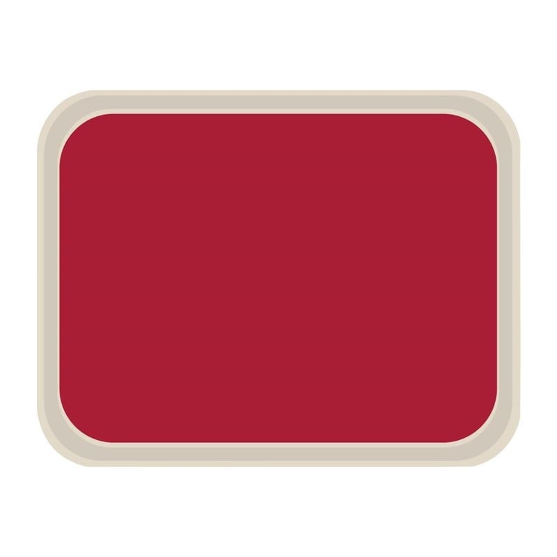 Standard Polyester Service Tray 470x360mm Red - Roltex - Fourniresto