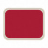 Vassoio da servizio in poliestere standard 470x360mm rosso - Roltex - Fourniresto