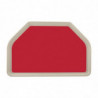 Vassoio da servizio in poliestere trapezoidale GN 500x325mm rosso - Roltex - Fourniresto