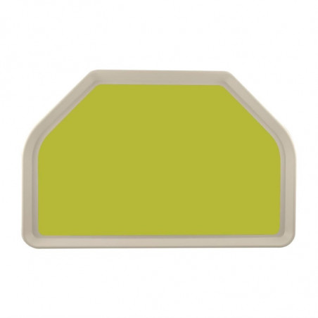 Vassoio da servizio in poliestere trapezoidale GN 500x325mm verde - Roltex - Fourniresto