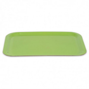 Vassoio da servizio in poliestere trapezoidale GN 500x325mm verde - Roltex - Fourniresto