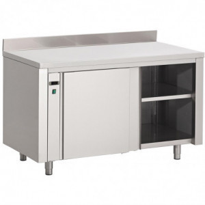 Armadio Riscaldante in Acciaio Inox Con Schienale - L 1000 x P 700mm - Gastro M