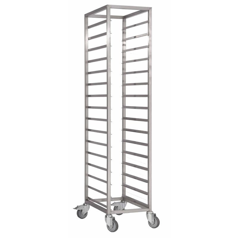 Carrello scorrevole in acciaio inossidabile GN 2/1-18 livelli - Gastro M