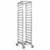 Carrello scorrevole in acciaio inossidabile - 600x400mm - 18 livelli - Gastro M