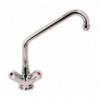 Rubinetto miscelatore monocomando modello pesante 19mm collo mobile - L 200mm - FourniResto