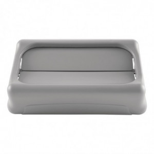 Grey Swinging Lid for Various Plastic Waste - Rubbermaid